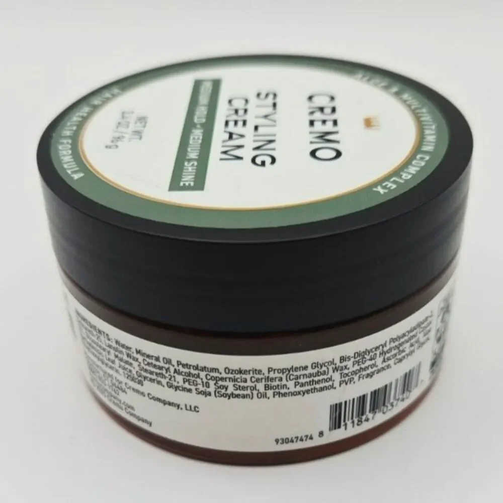 Cremo Styling Cream Medium Hold Medium Shine 3.4 oz / 96 g